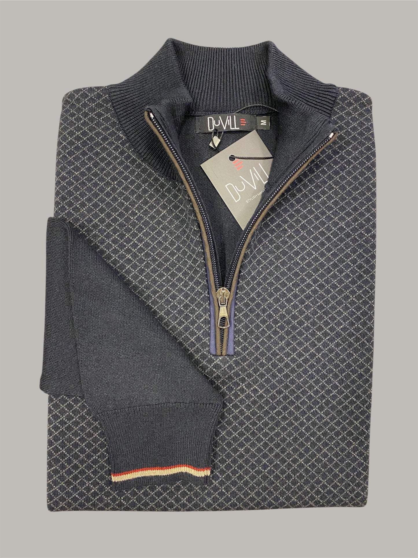 Malha Fecho Losango Cinza