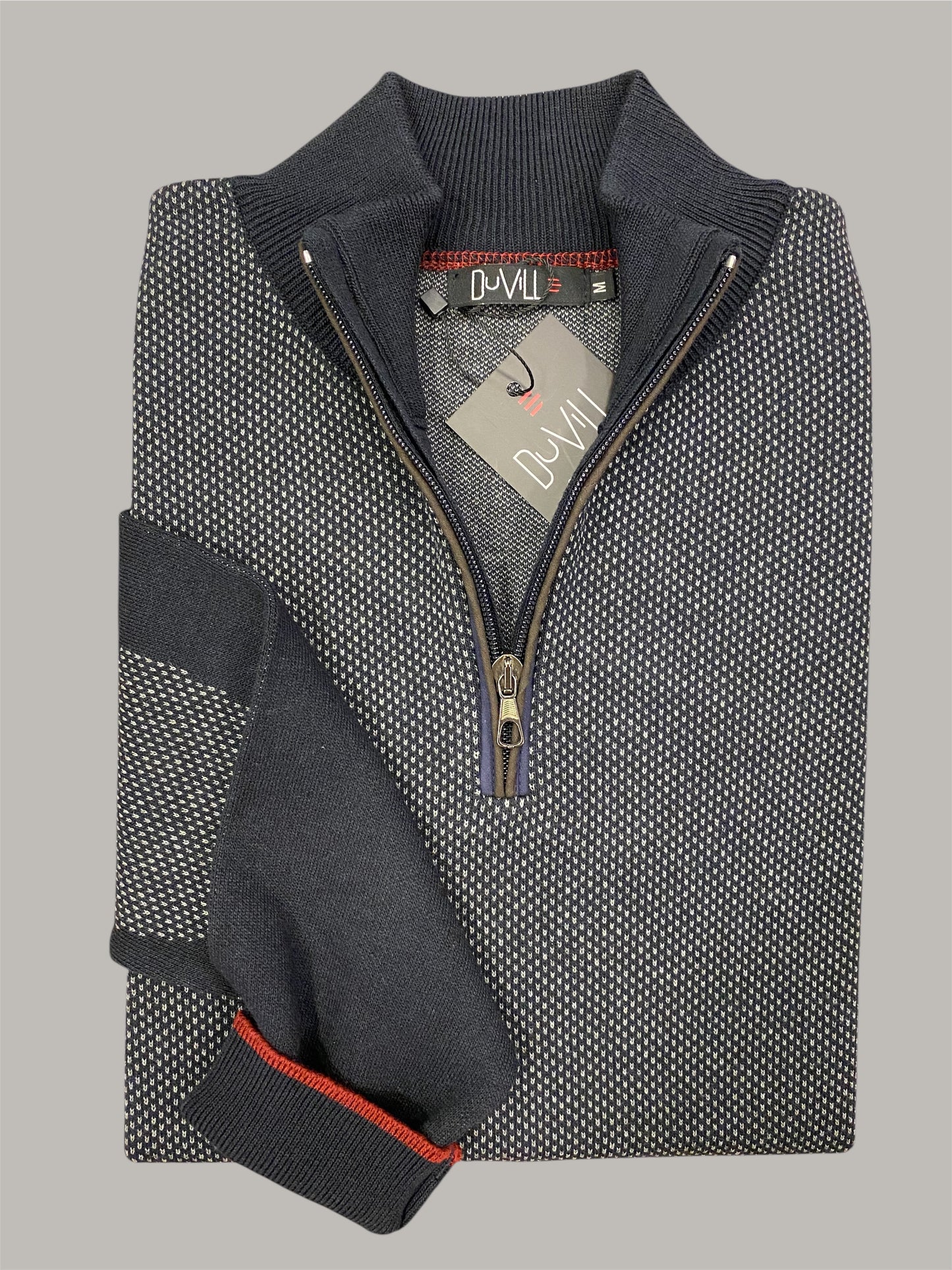 Malha de fecho azul e cinza