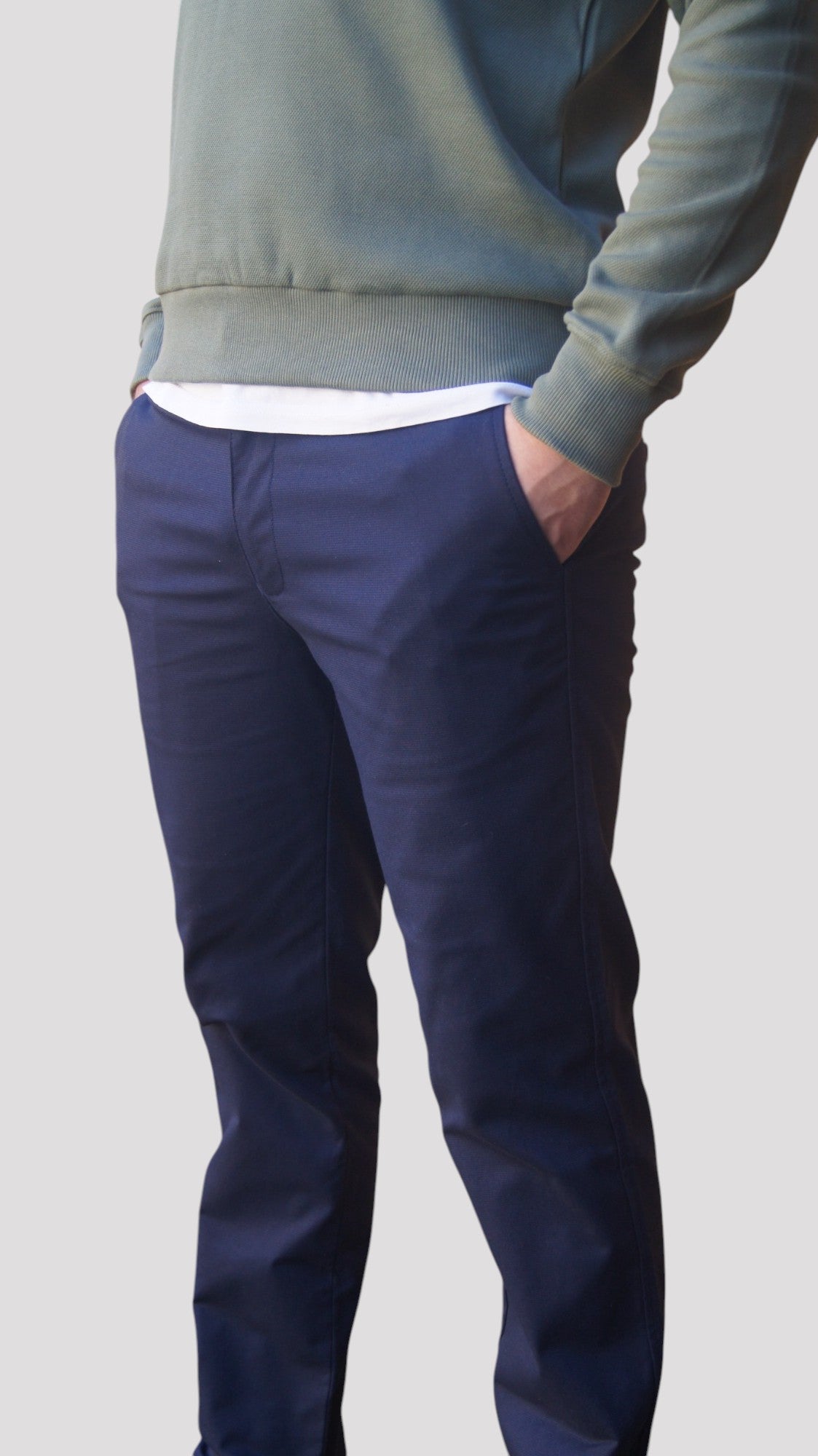 Calças Chino Azul Marinho