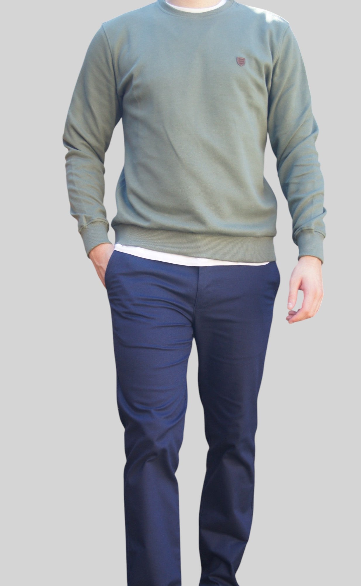 Calças Chino Azul Marinho
