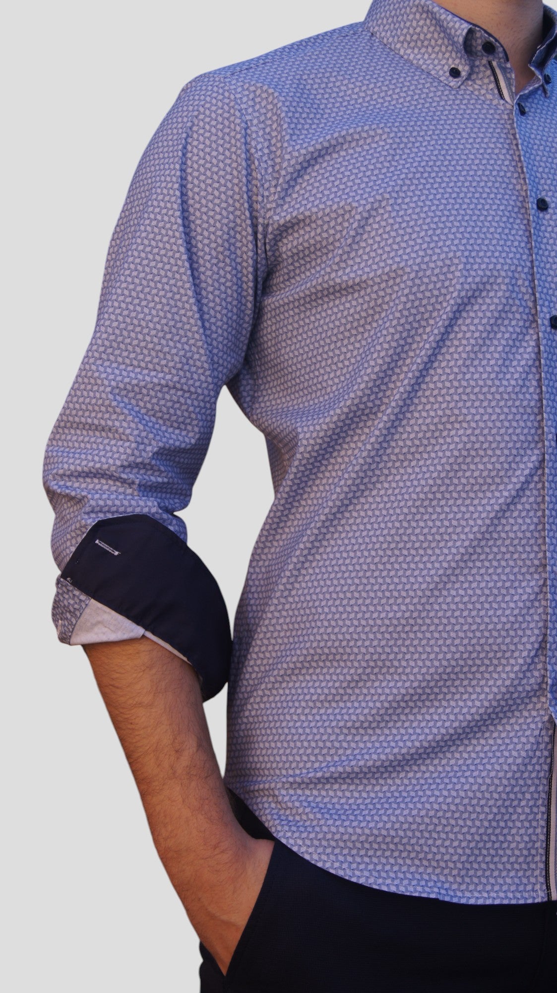 Slim Fit - fantasia azul