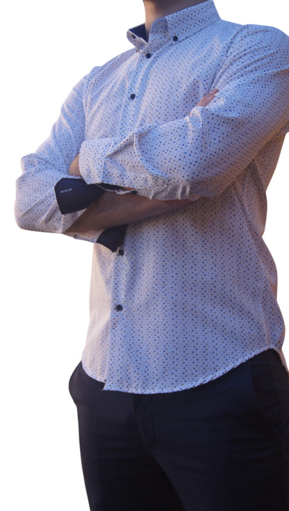 Slim fit - pintas azul, verde, castanho