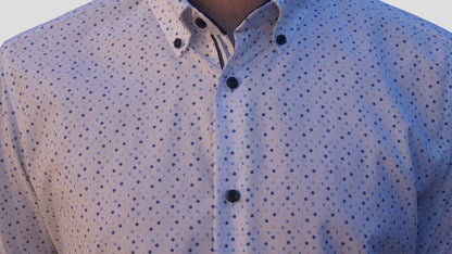 Slim Fit - Pintas marinho, azul claro e bege
