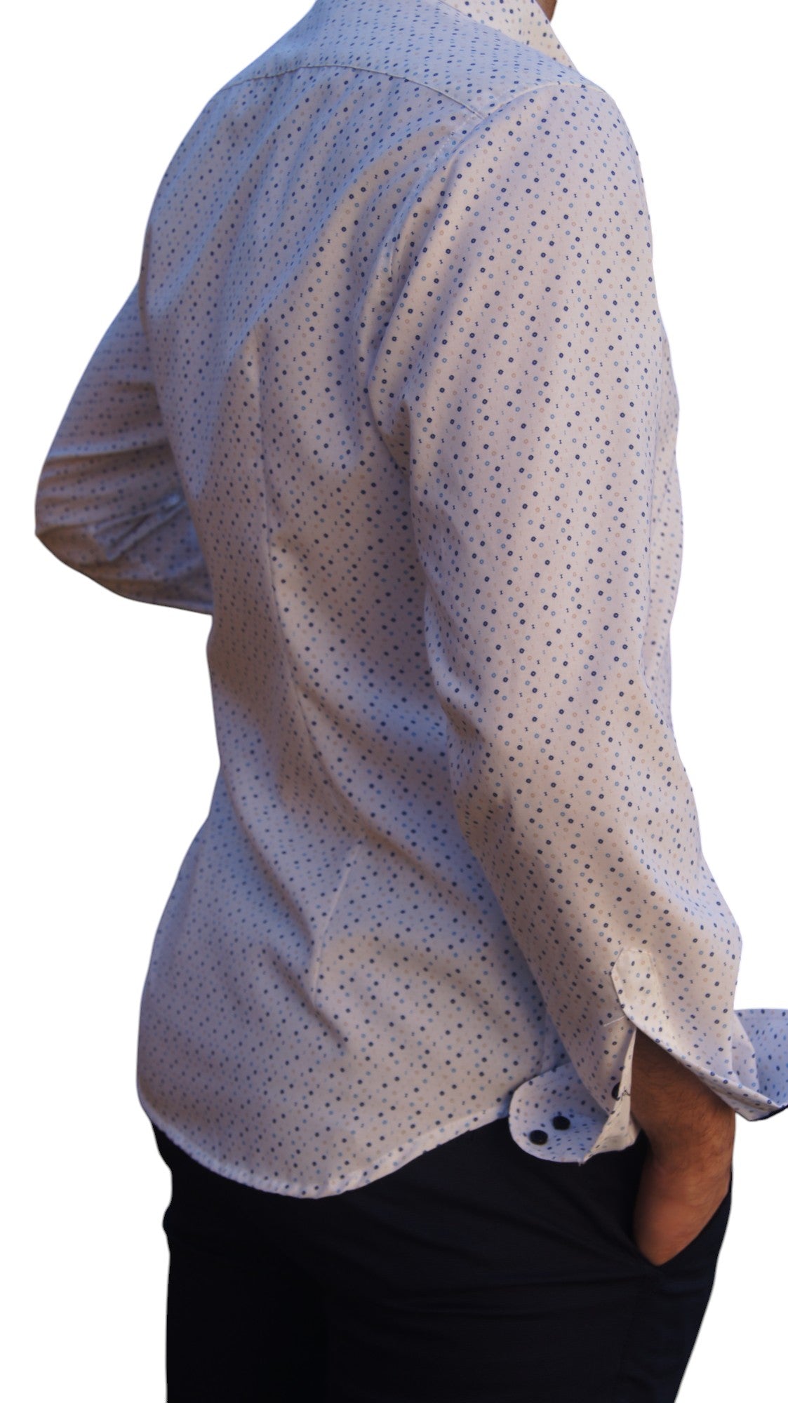 Slim Fit - Pintas marinho, azul claro e bege