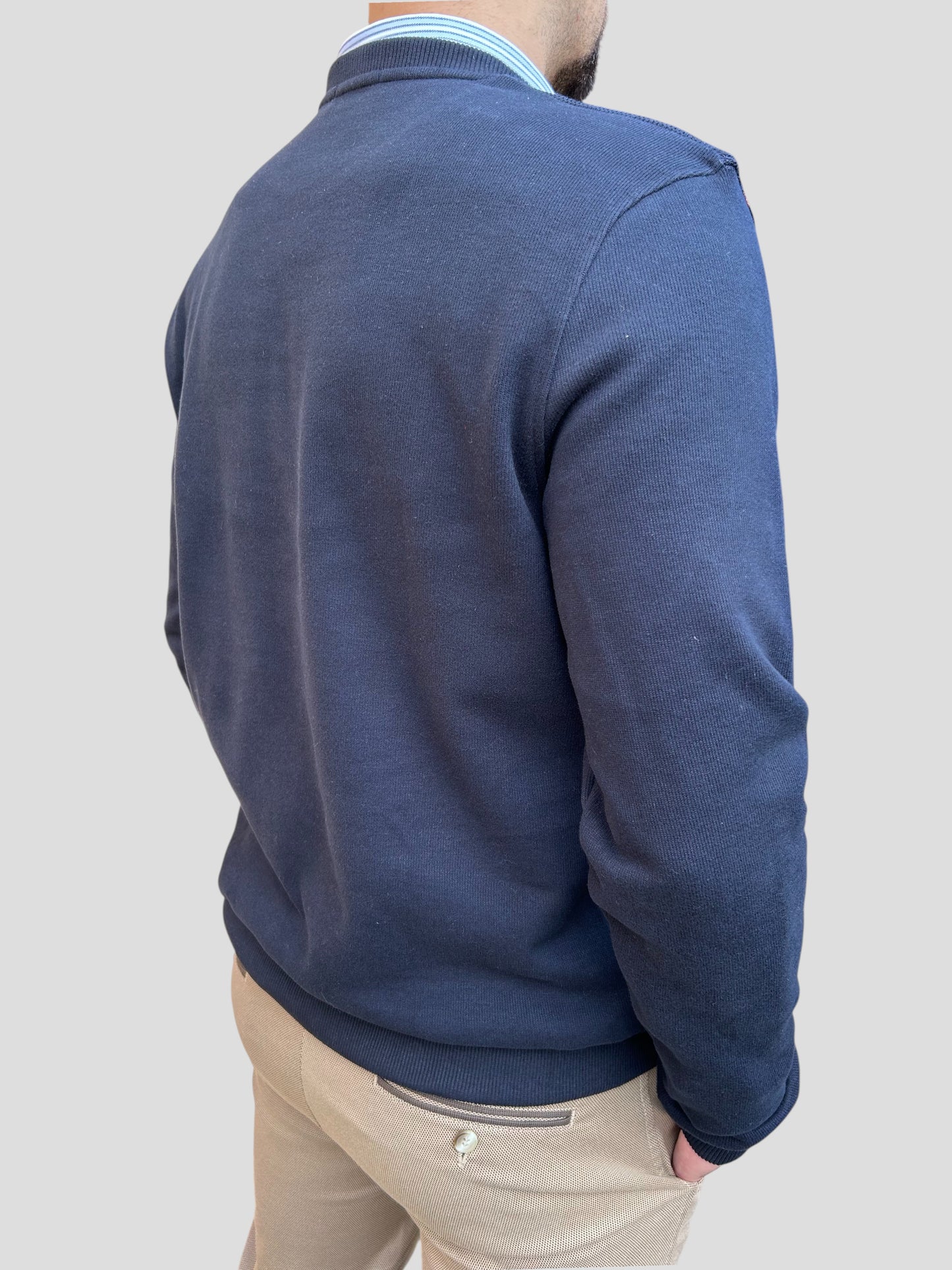 Camisola Gola Redonda Azul