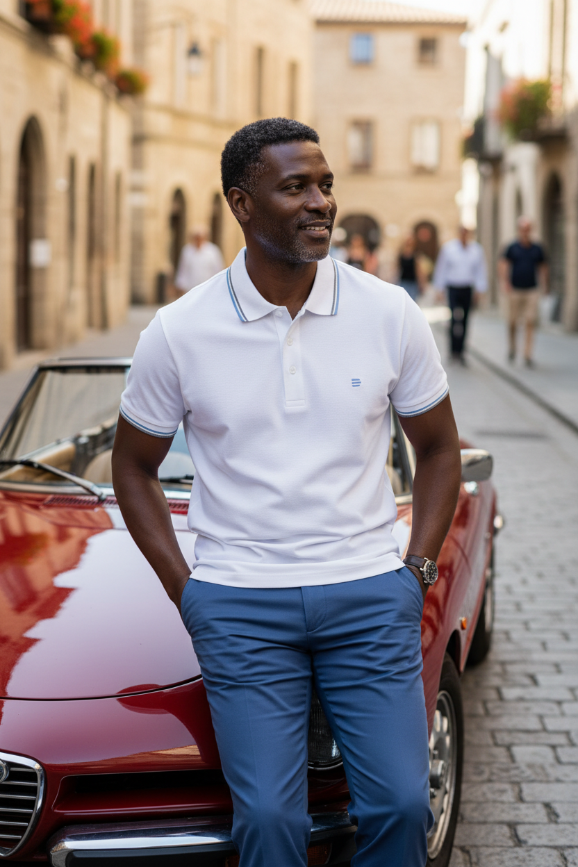 DUVILL Polo — Editorial Lifestyle