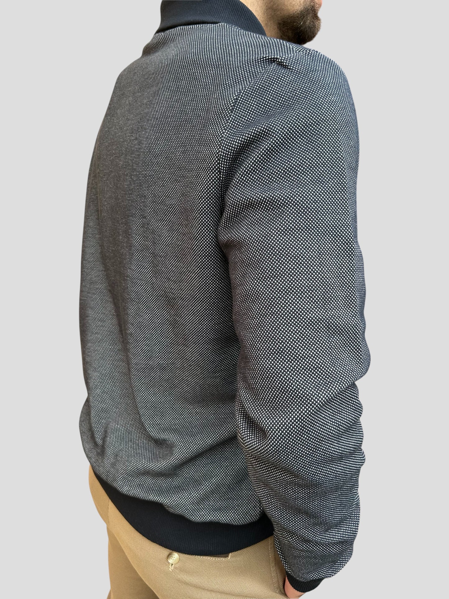 Camisola Botão Azul