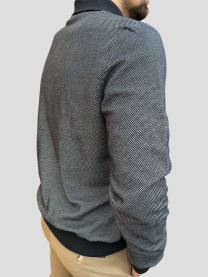 Camisola Botão Azul