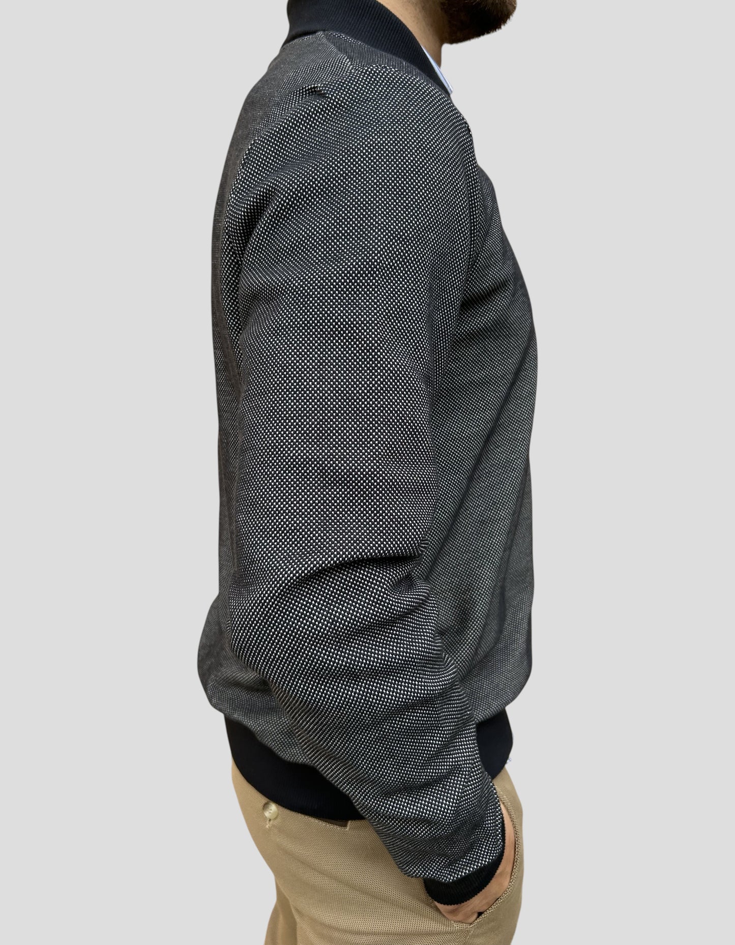 Camisola Botão Azul