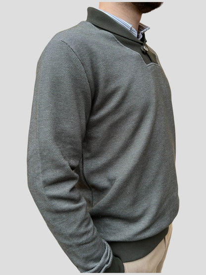 Camisola Botão Verde