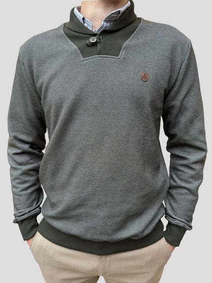 Camisola Botão Verde