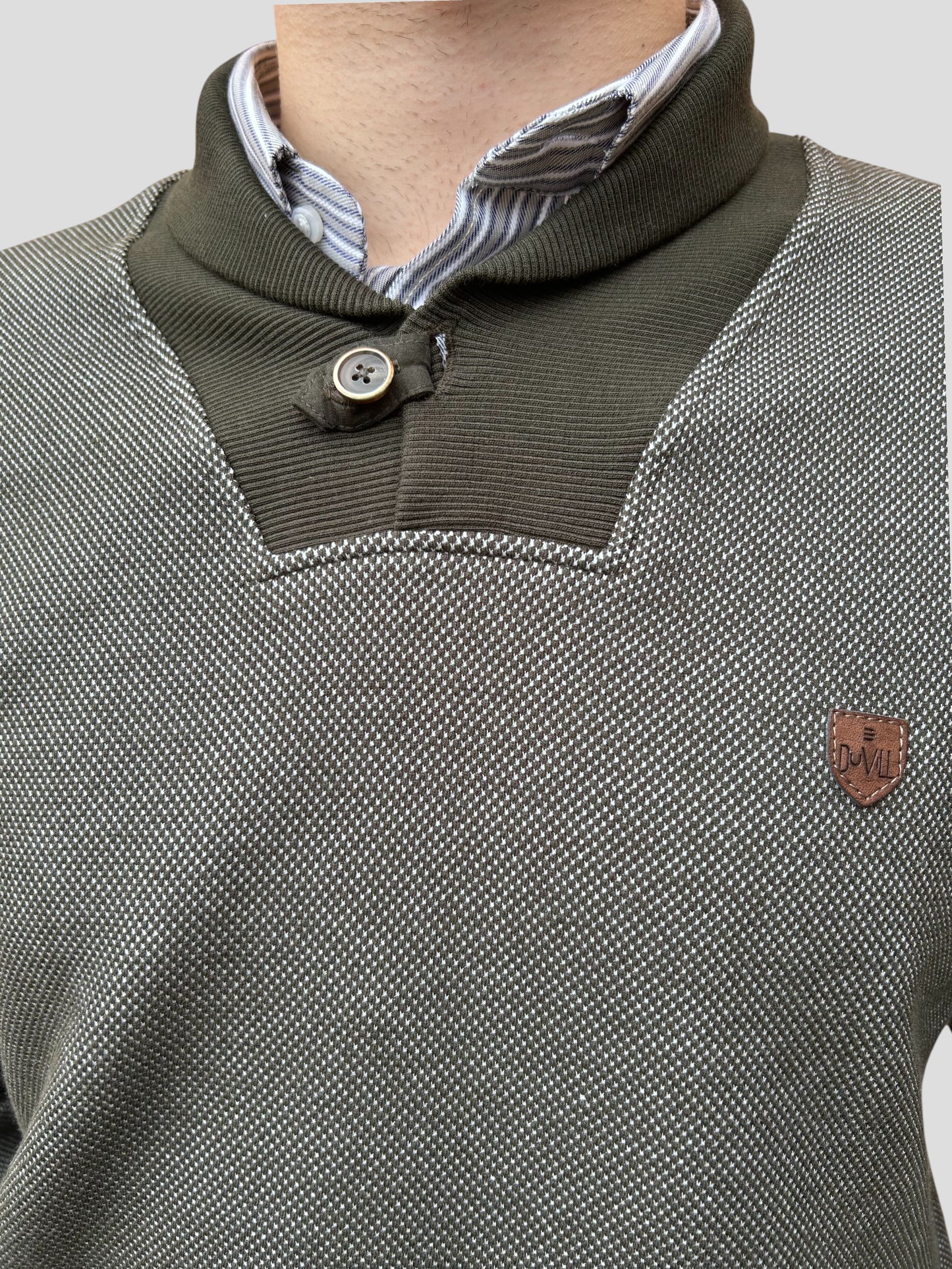 Camisola Botão Verde