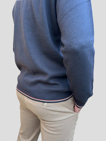 Malha Fecho Losango azul