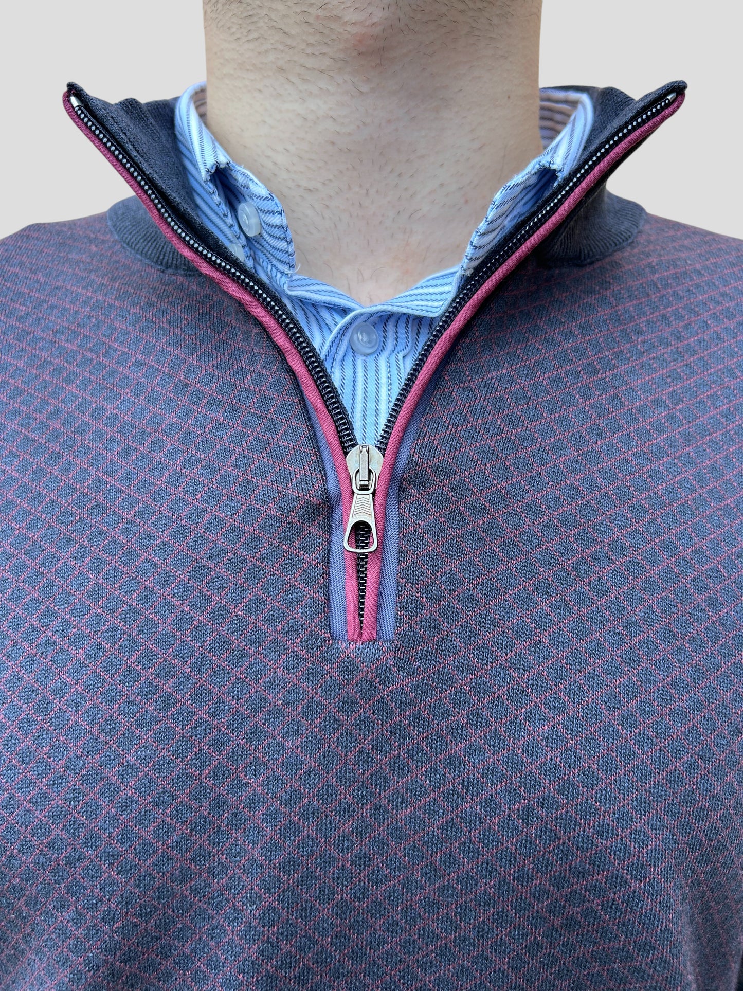 Malha Fecho Losango Bordo