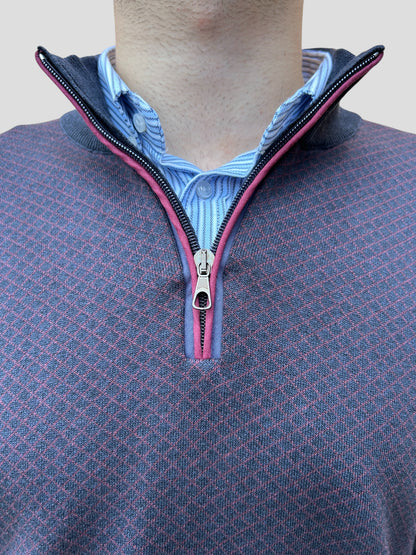 Malha Fecho Losango Bordo