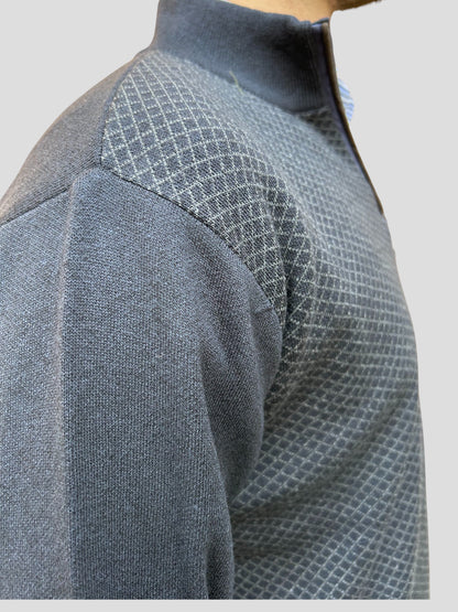 Malha Fecho Losango Cinza