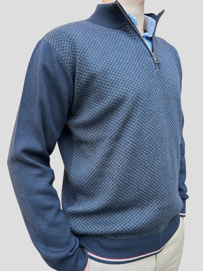 Malha Fecho Losango Cinza