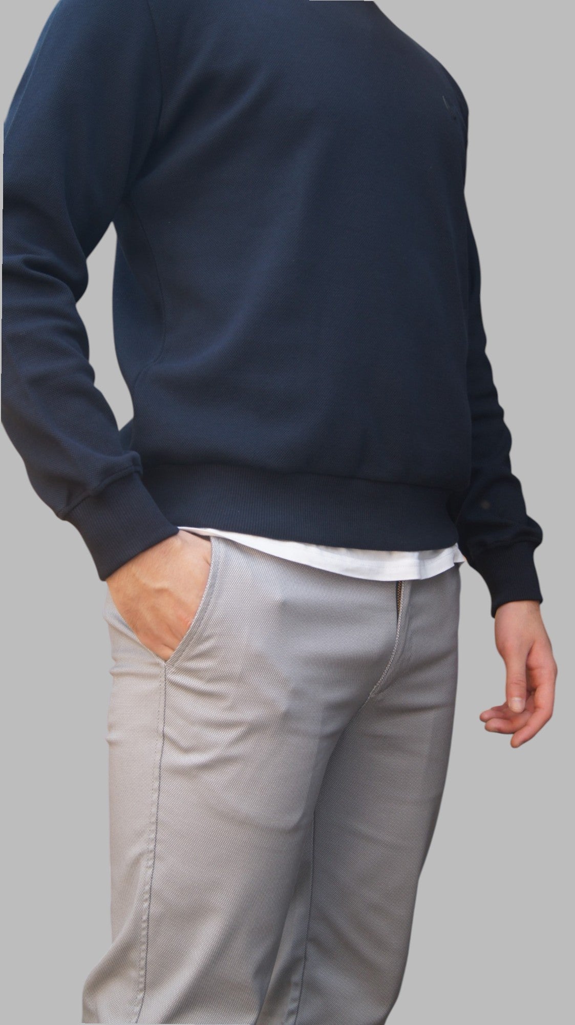 Camisola Gola redonda - Azul