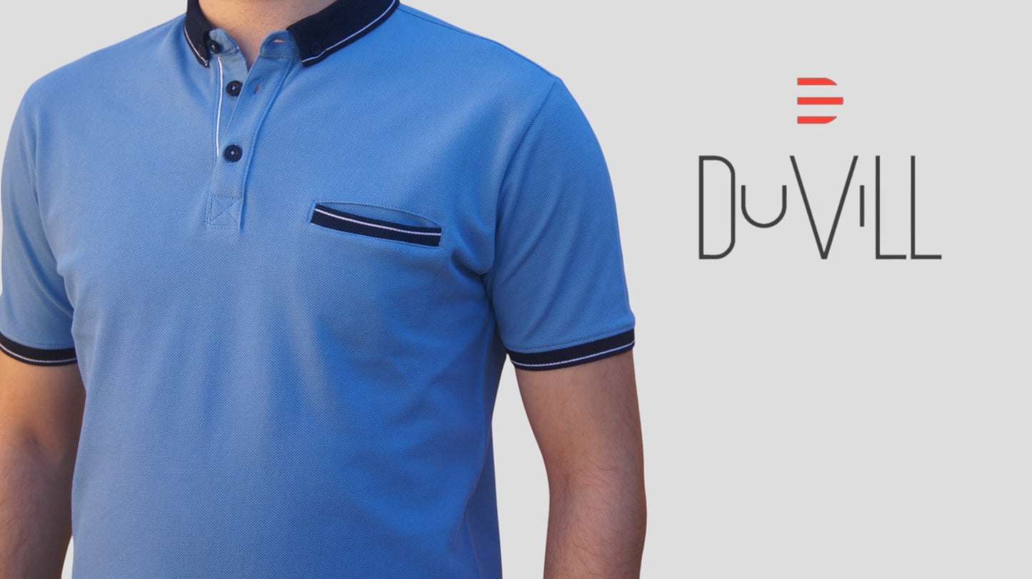 Polos manga curta -Regular Fit - Azul Claro