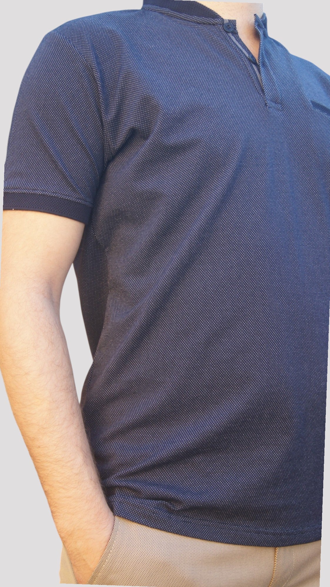 Polo Manga Curta - Regular Fit - Azul Marinho