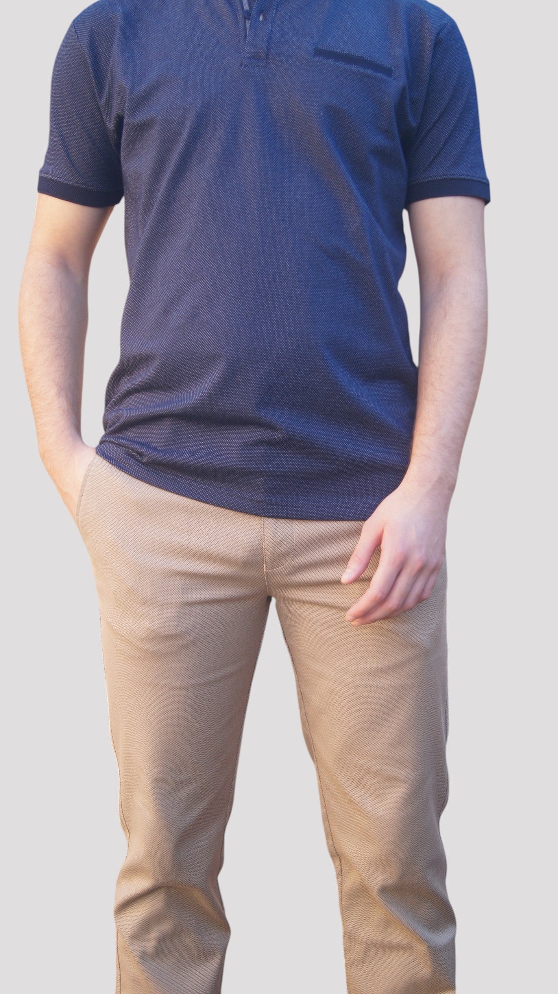 Polo Manga Curta - Regular Fit - Azul Marinho