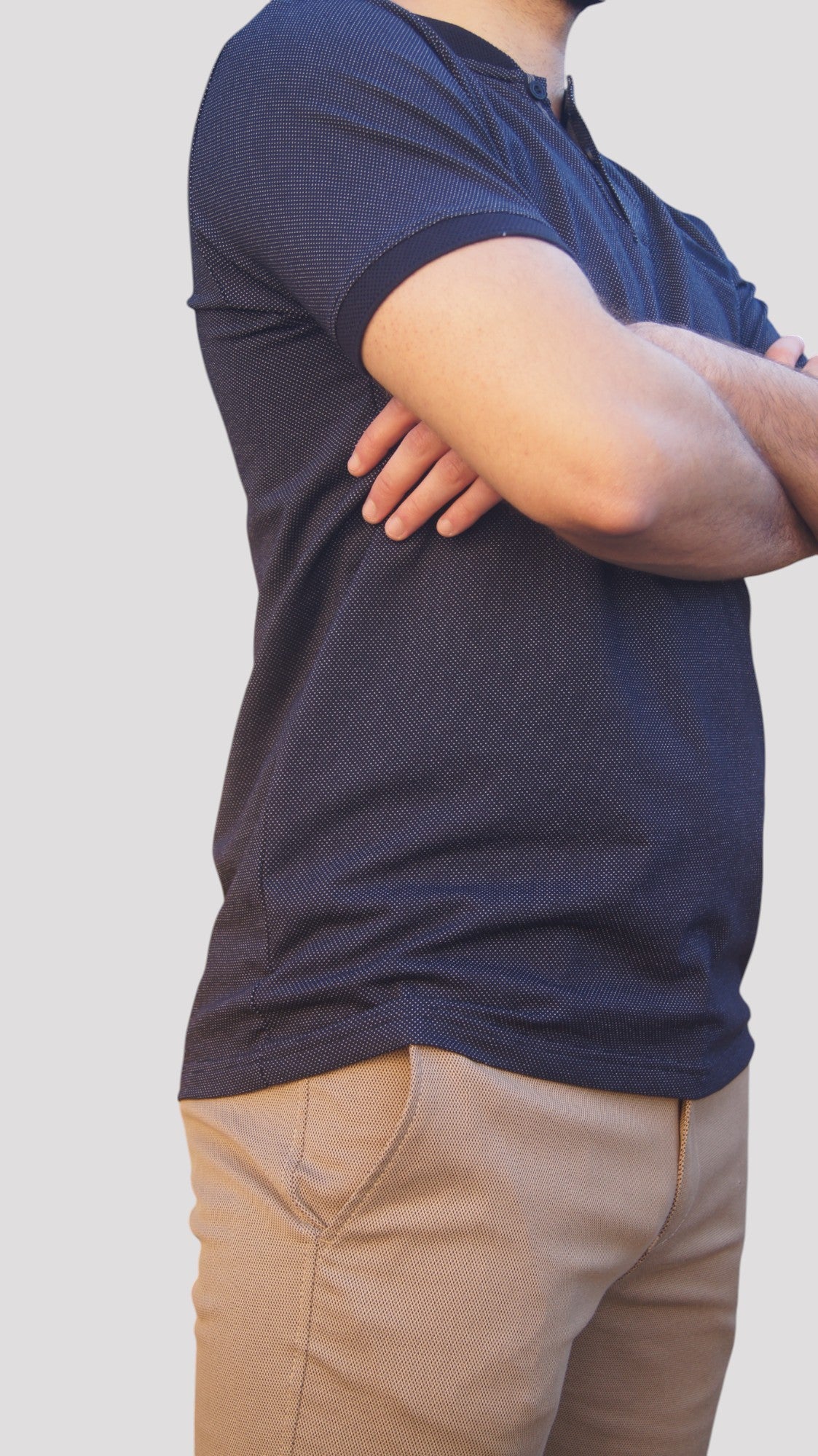 Polo Manga Curta - Regular Fit - Azul Marinho