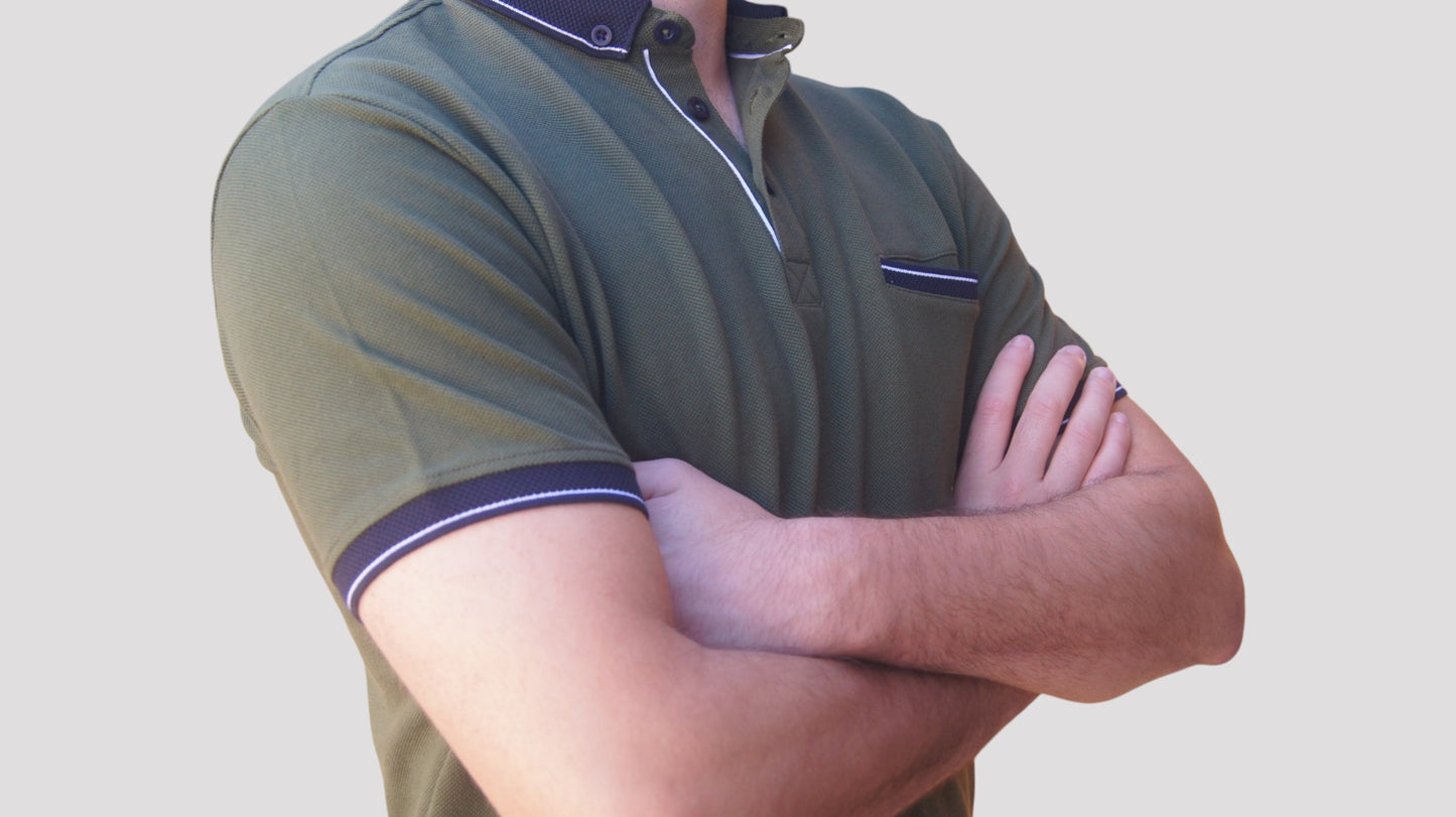 Polos manga curta - Regular Fit- Verde