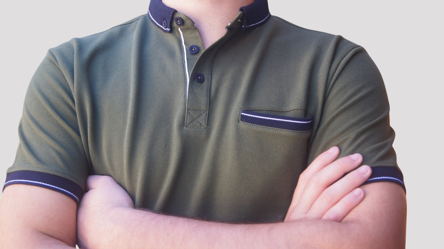 Polos manga curta - Regular Fit- Verde