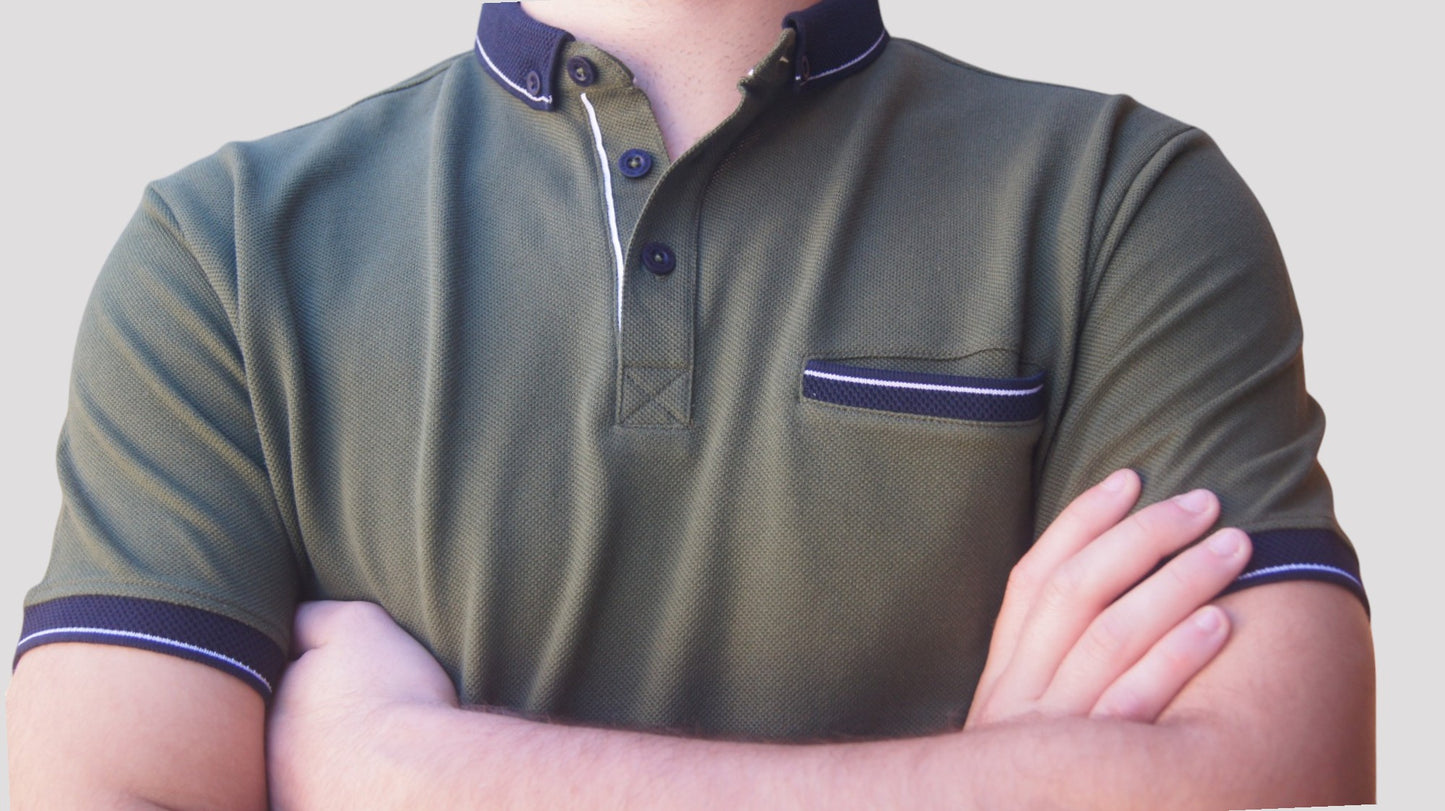 Polos manga curta - Regular Fit- Verde