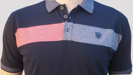 Polos Manga Curta - Regular Fit - Azul Marinho