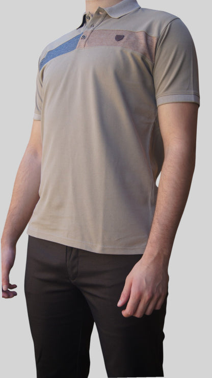 Polos Manga Curta - Regular Fit - Bege
