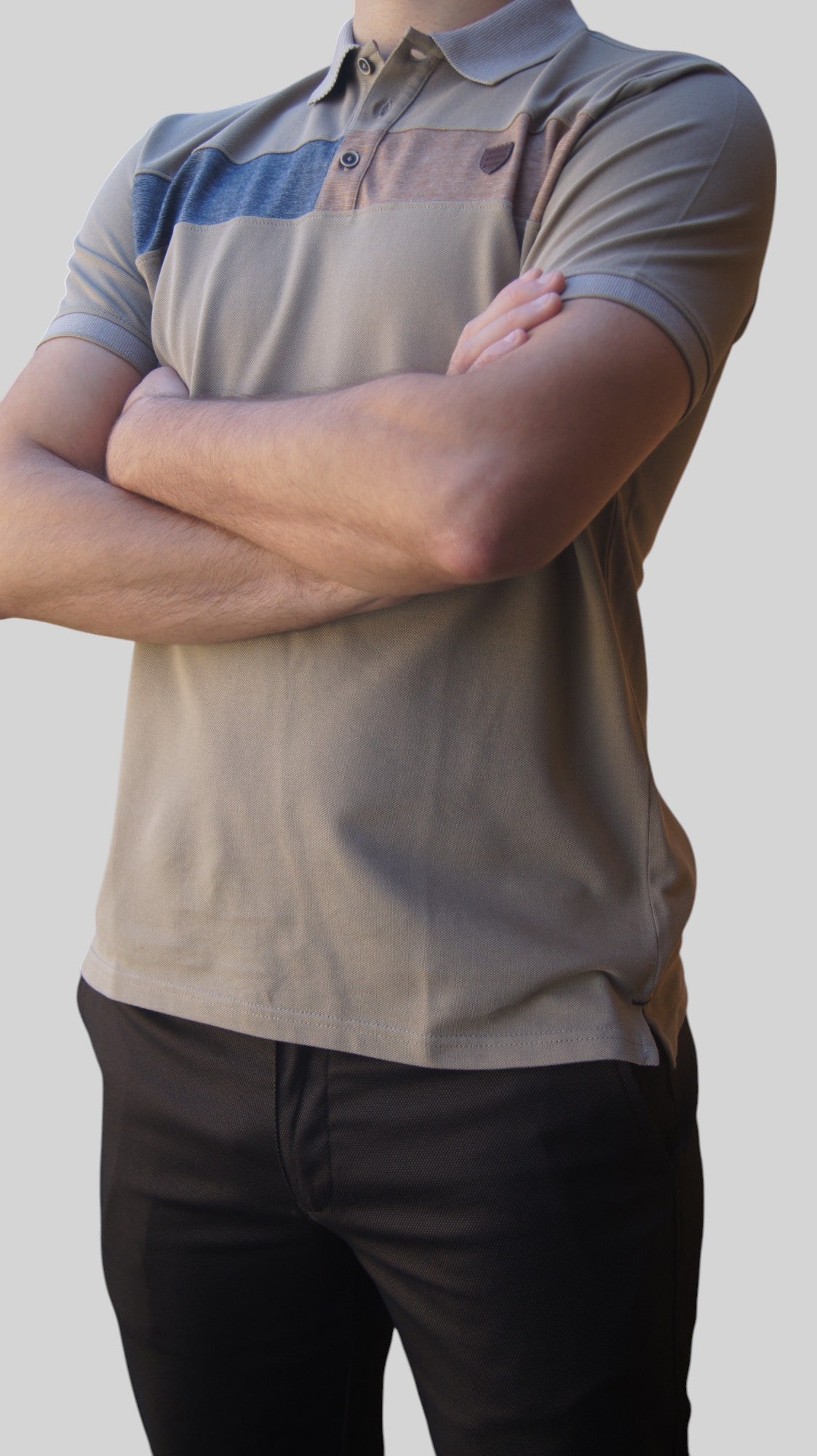 Polos Manga Curta - Regular Fit - Bege