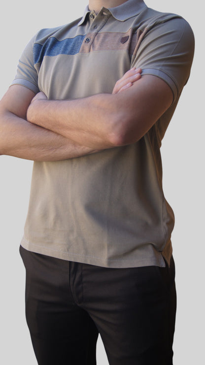 Polos Manga Curta - Regular Fit - Bege