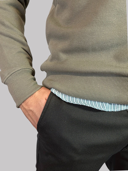 Camisola Gola Redonda Bege