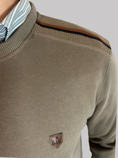 Camisola Gola Redonda Bege