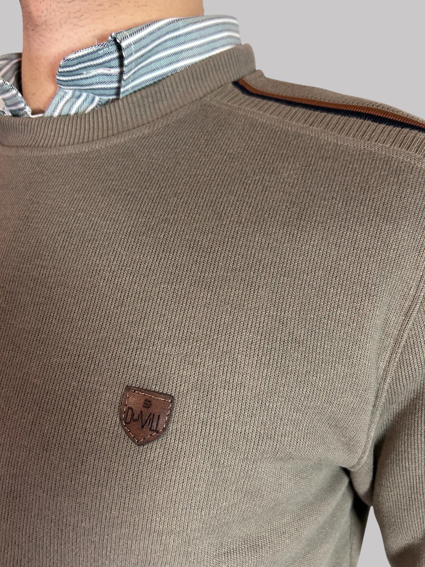 Camisola Gola Redonda Bege